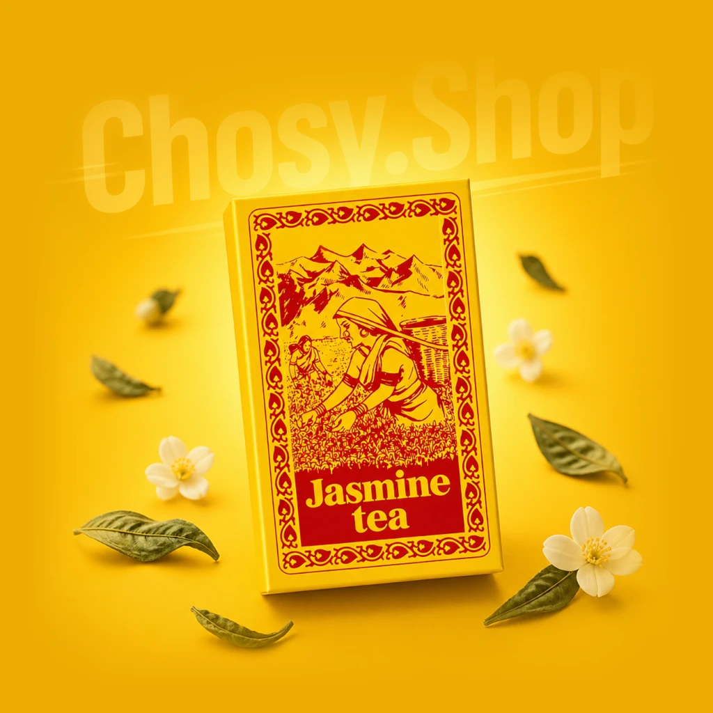 چای سیاه قلمی یاسمین ۵۰۰ گرمی