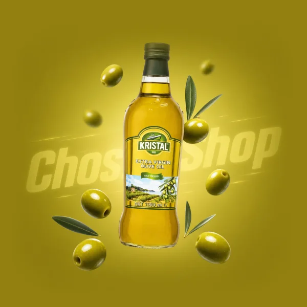 روغن زیتون بکر بودار کریستال ۱ لیتری